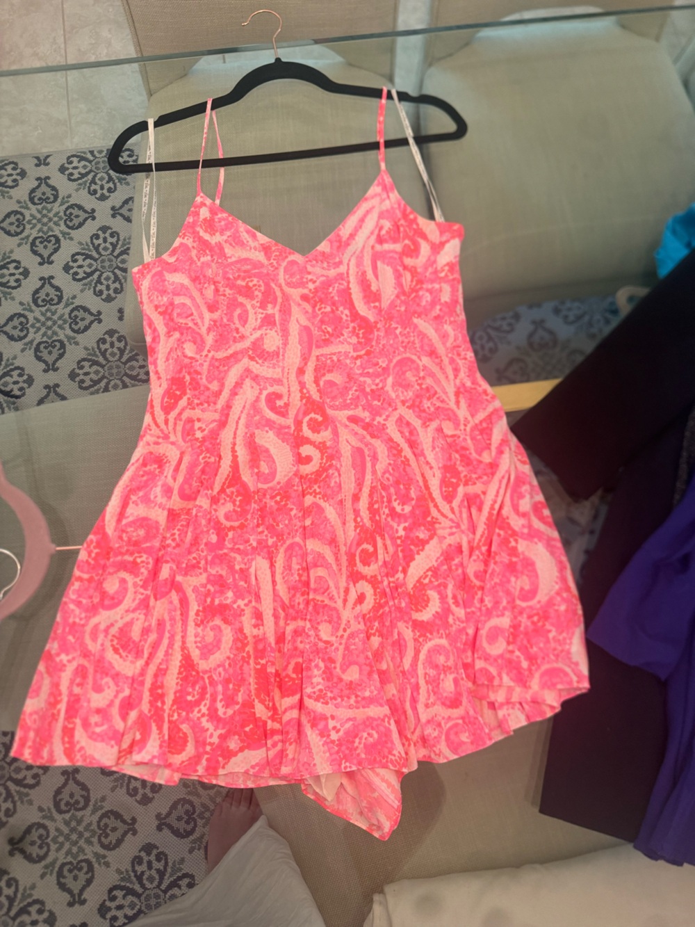 Lilly Pulitzer Pink Paisley Skater Dress